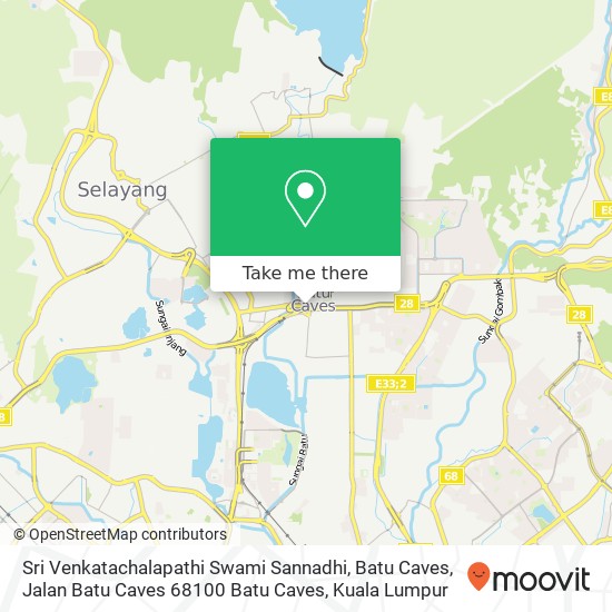 Sri Venkatachalapathi Swami Sannadhi, Batu Caves, Jalan Batu Caves 68100 Batu Caves map