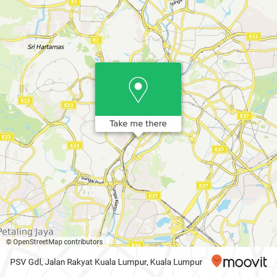 Peta PSV Gdl, Jalan Rakyat Kuala Lumpur