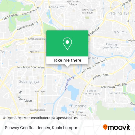 Sunway Geo Residences map