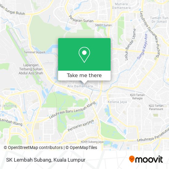 Peta SK Lembah Subang
