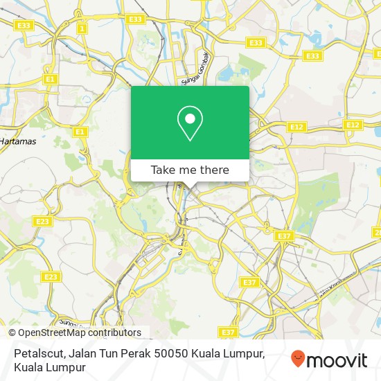 Petalscut, Jalan Tun Perak 50050 Kuala Lumpur map