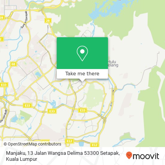 Manjaku, 13 Jalan Wangsa Delima 53300 Setapak map