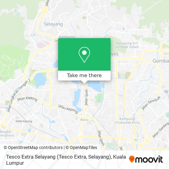 Tesco Extra Selayang (Tesco Extra, Selayang) map