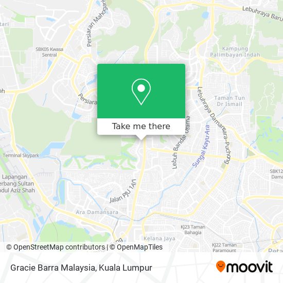 Gracie Barra Malaysia map