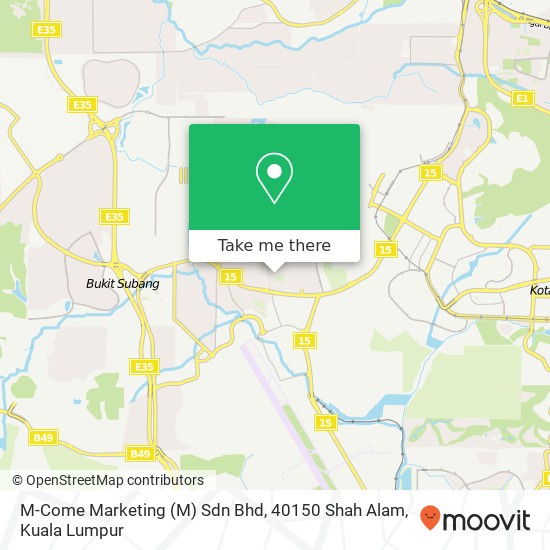 M-Come Marketing (M) Sdn Bhd, 40150 Shah Alam map