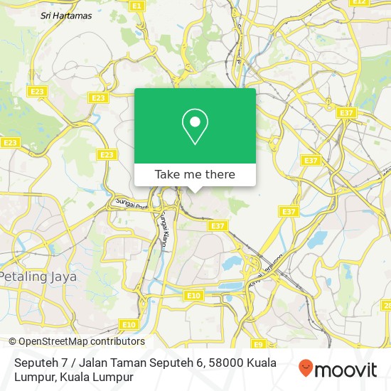 Seputeh 7 / Jalan Taman Seputeh 6, 58000 Kuala Lumpur map