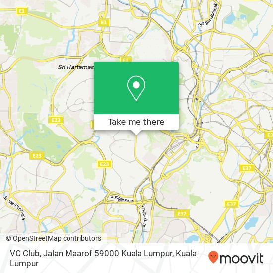 VC Club, Jalan Maarof 59000 Kuala Lumpur map
