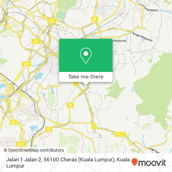 Jalan 1 Jalan 2, 56100 Cheras (Kuala Lumpur) map