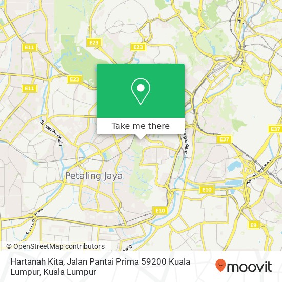 Hartanah Kita, Jalan Pantai Prima 59200 Kuala Lumpur map