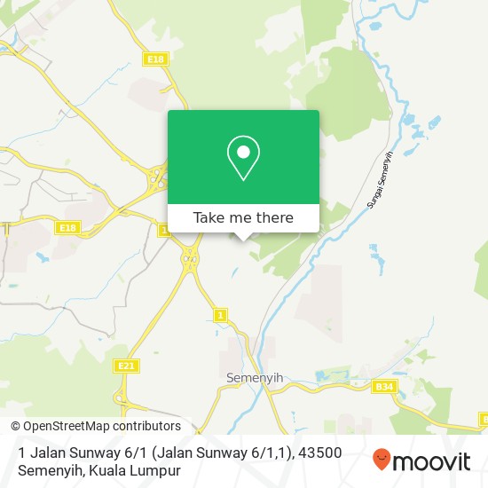 1 Jalan Sunway 6 / 1 (Jalan Sunway 6 / 1,1), 43500 Semenyih map
