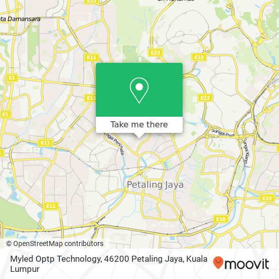 Peta Myled Optp Technology, 46200 Petaling Jaya