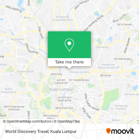 World Discovery Travel map