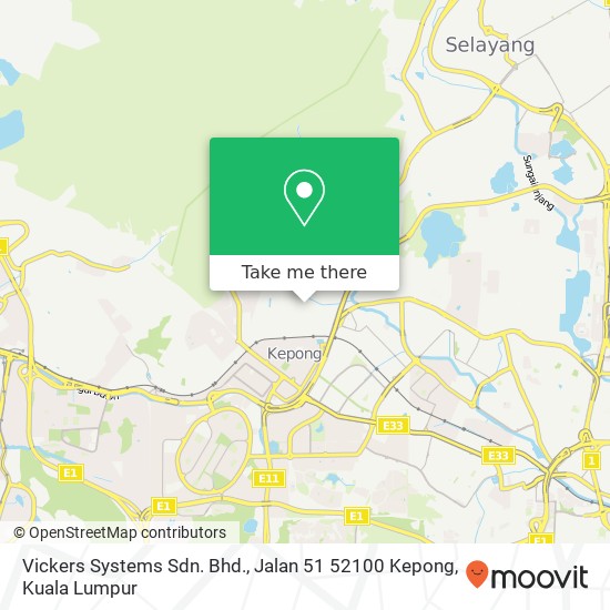 Vickers Systems Sdn. Bhd., Jalan 51 52100 Kepong map