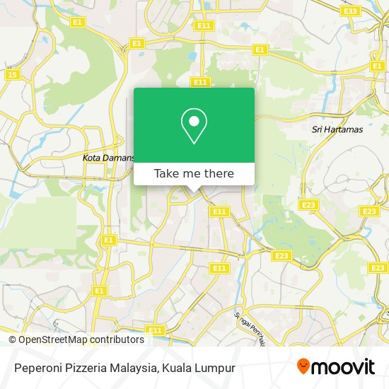 Peta Peperoni Pizzeria Malaysia