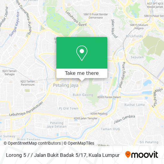 Lorong 5 / / Jalan Bukit Badak 5 / 17 map