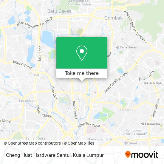 Cheng Huat Hardware Sentul map