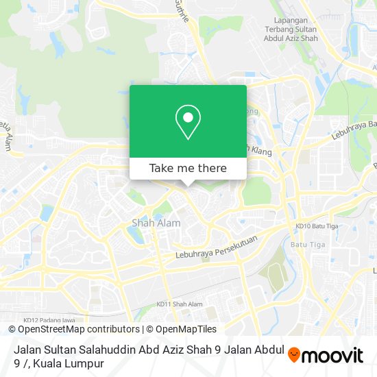 Peta Jalan Sultan Salahuddin Abd Aziz Shah 9 Jalan Abdul 9 /