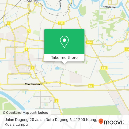 Peta Jalan Dagang 20 Jalan Dato Dagang 6, 41200 Klang