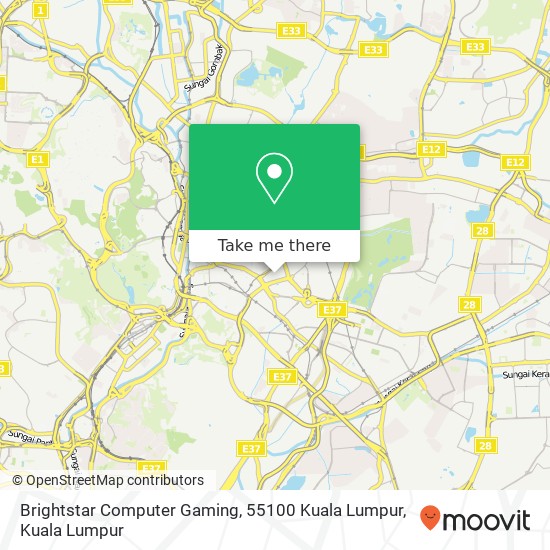 Brightstar Computer Gaming, 55100 Kuala Lumpur map
