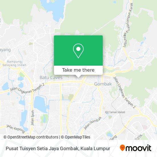 Peta Pusat Tuisyen Setia Jaya Gombak