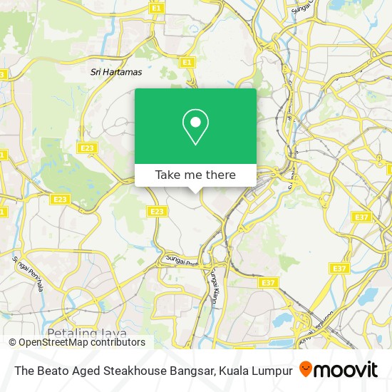 The Beato Aged Steakhouse Bangsar map