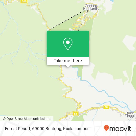 Forest Resort, 69000 Bentong map