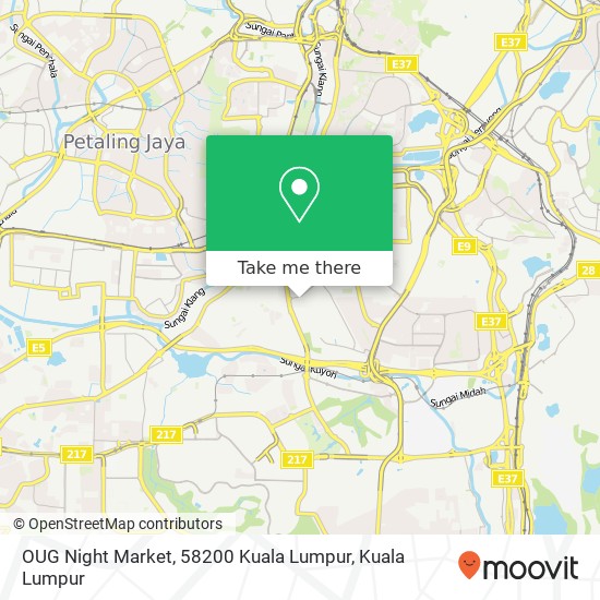 OUG Night Market, 58200 Kuala Lumpur map