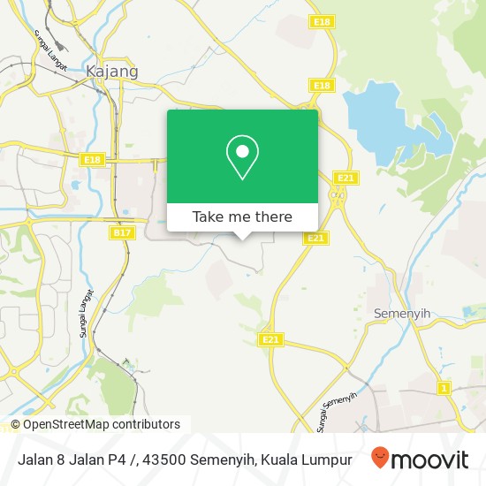 Peta Jalan 8 Jalan P4 /, 43500 Semenyih