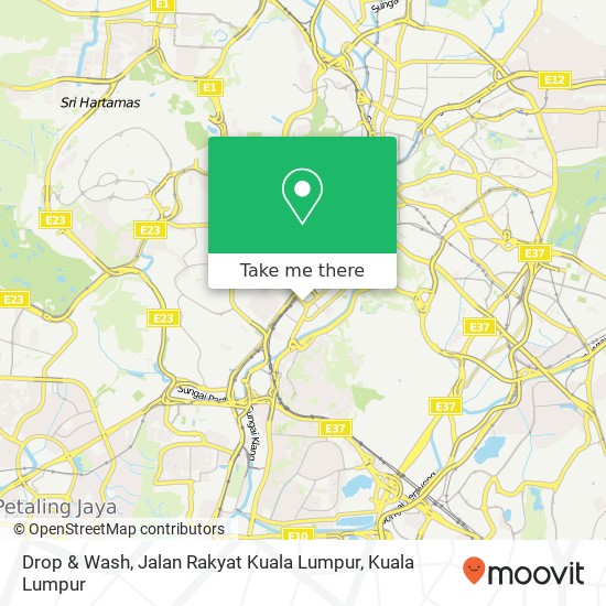 Peta Drop & Wash, Jalan Rakyat Kuala Lumpur