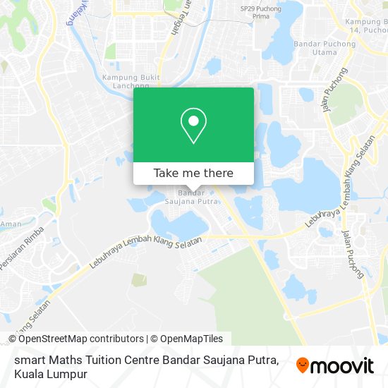 Peta smart Maths Tuition Centre Bandar Saujana Putra