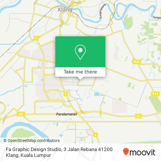 Fa Graphic Design Studio, 3 Jalan Rebana 41200 Klang map