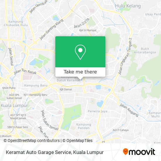 Peta Keramat Auto Garage Service