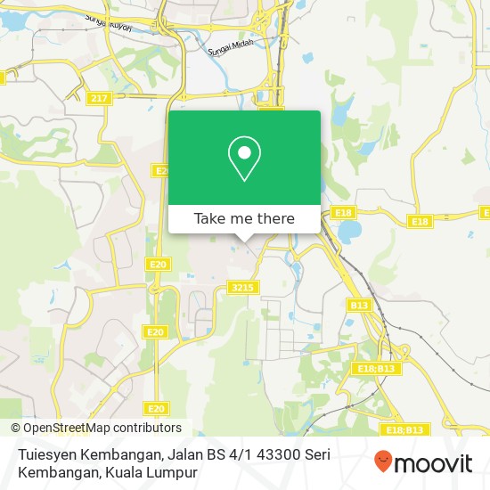 Tuiesyen Kembangan, Jalan BS 4 / 1 43300 Seri Kembangan map