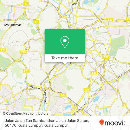 Jalan Jalan Tun Sambanthan Jalan Jalan Sultan, 50470 Kuala Lumpur map