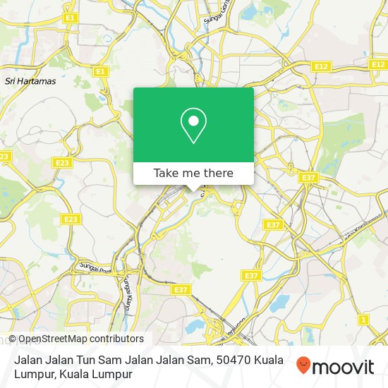 Jalan Jalan Tun Sam Jalan Jalan Sam, 50470 Kuala Lumpur map