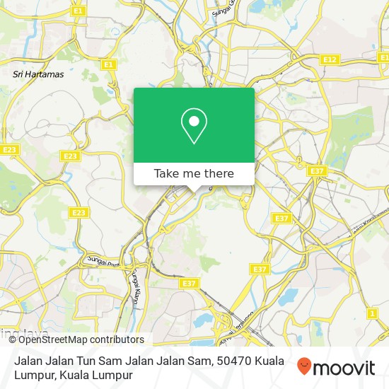 Jalan Jalan Tun Sam Jalan Jalan Sam, 50470 Kuala Lumpur map