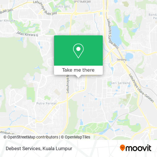 Debest Services map