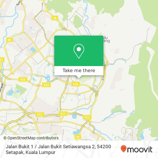 Jalan Bukit 1 / Jalan Bukit Setiawangsa 2, 54200 Setapak map