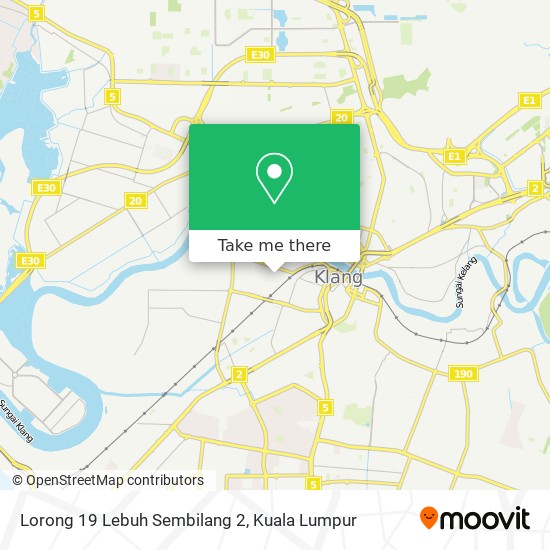 Lorong 19 Lebuh Sembilang 2 map