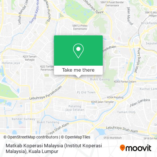 Matkab Koperasi Malaysia (Institut Koperasi Malaysia) map