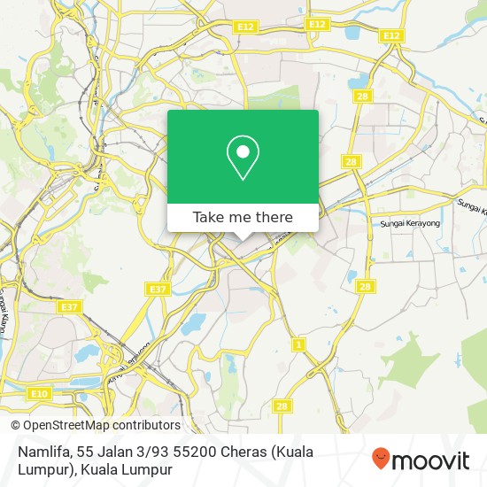 Namlifa, 55 Jalan 3 / 93 55200 Cheras (Kuala Lumpur) map