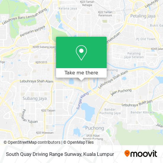 South Quay Driving Range Sunway map