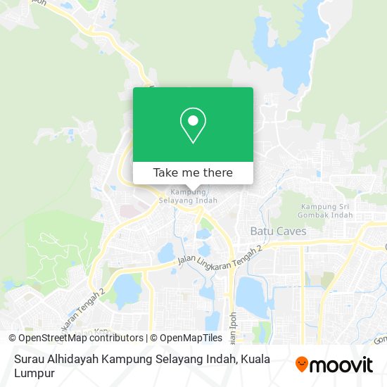 Peta Surau Alhidayah Kampung Selayang Indah