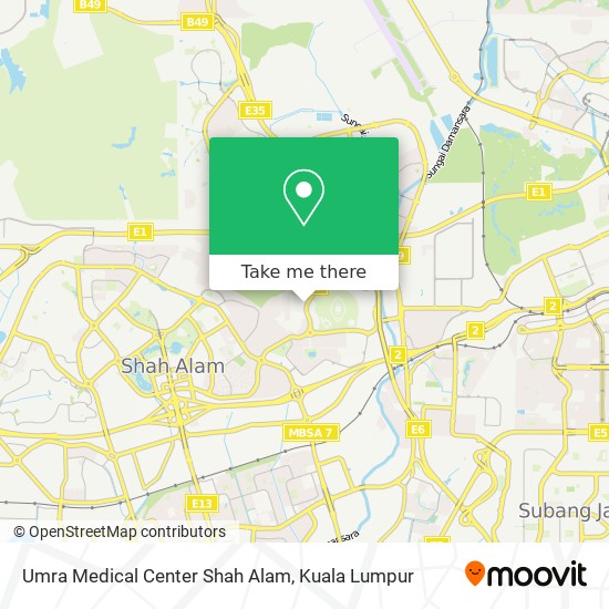 Umra Medical Center Shah Alam map