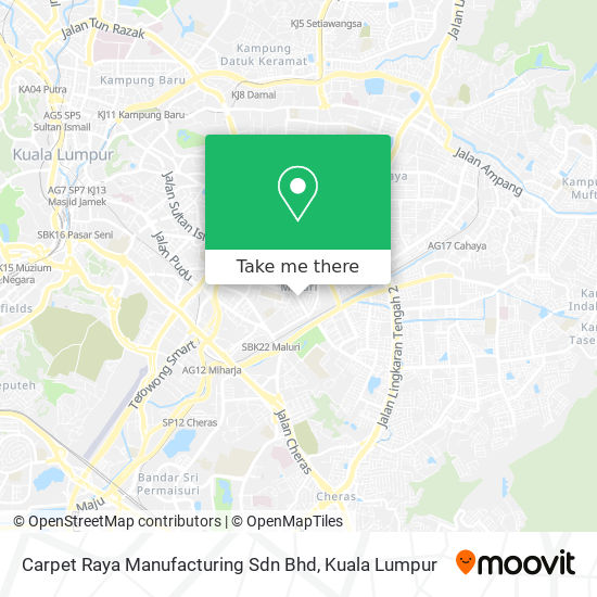 Peta Carpet Raya Manufacturing Sdn Bhd