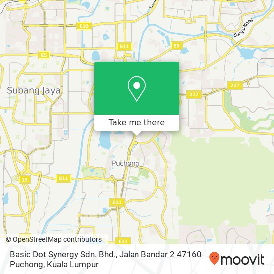 Basic Dot Synergy Sdn. Bhd., Jalan Bandar 2 47160 Puchong map