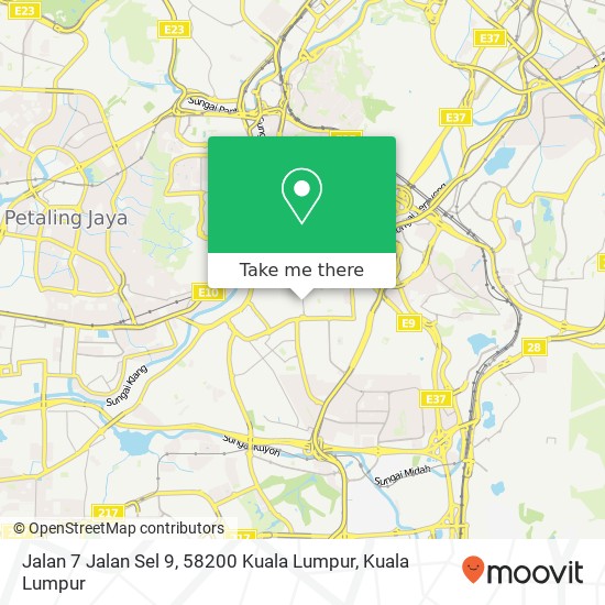 Peta Jalan 7 Jalan Sel 9, 58200 Kuala Lumpur