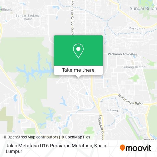 Jalan Metafasa U16 Persiaran Metafasa map