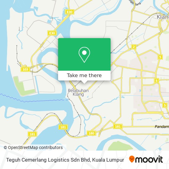 Teguh Cemerlang Logistics Sdn Bhd map