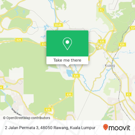 Peta 2 Jalan Permata 3, 48050 Rawang